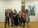 "Consonancias-Disonancias" - Mr. Horacio Aarón Saavedra Archundia, Consul of Mexico in Frankfurt am Main, with some of the exhibiting artists