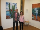 "Consonancias-Disonancias" - Filiberto with Cecilia Lima-Wüst, curator and exhibiting artist.