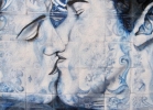 "El Eterno Beso" (60 x 50cm) Oil & Sand on Canvas